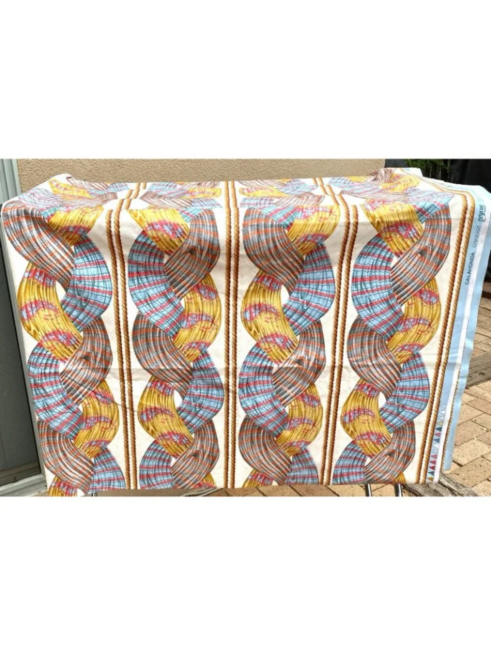Calahonda Creacion Reycol Barcelona Drapery Pillow Fabric  82” L X 62” W